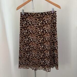 BCBGMAXAZRIA leopard print skirt